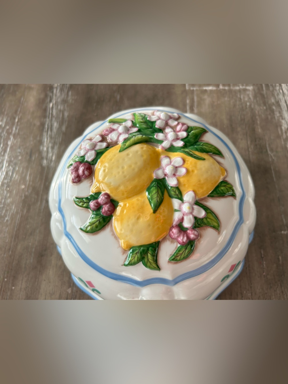 vintage 1986 Franklin Mint Le Cordon Bleu porcelain jello mold